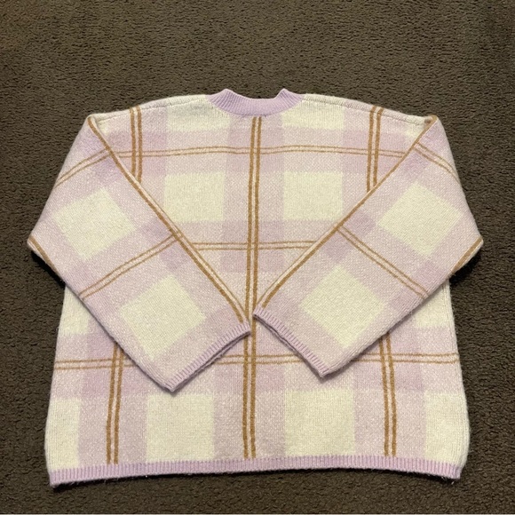 Rails Colleen Sweater In Lilac Plaid - Picture 5 of 6